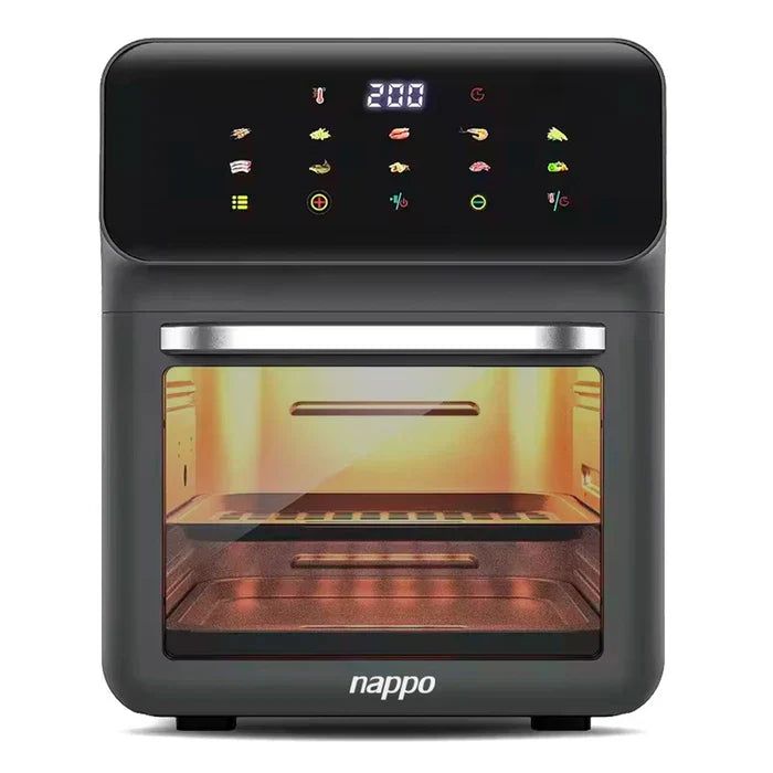 Freidora sin Aceite nарро Digital EXTRA GRANDE 10L 1350W Multifunción + Manopla y Pinza DE REGALO