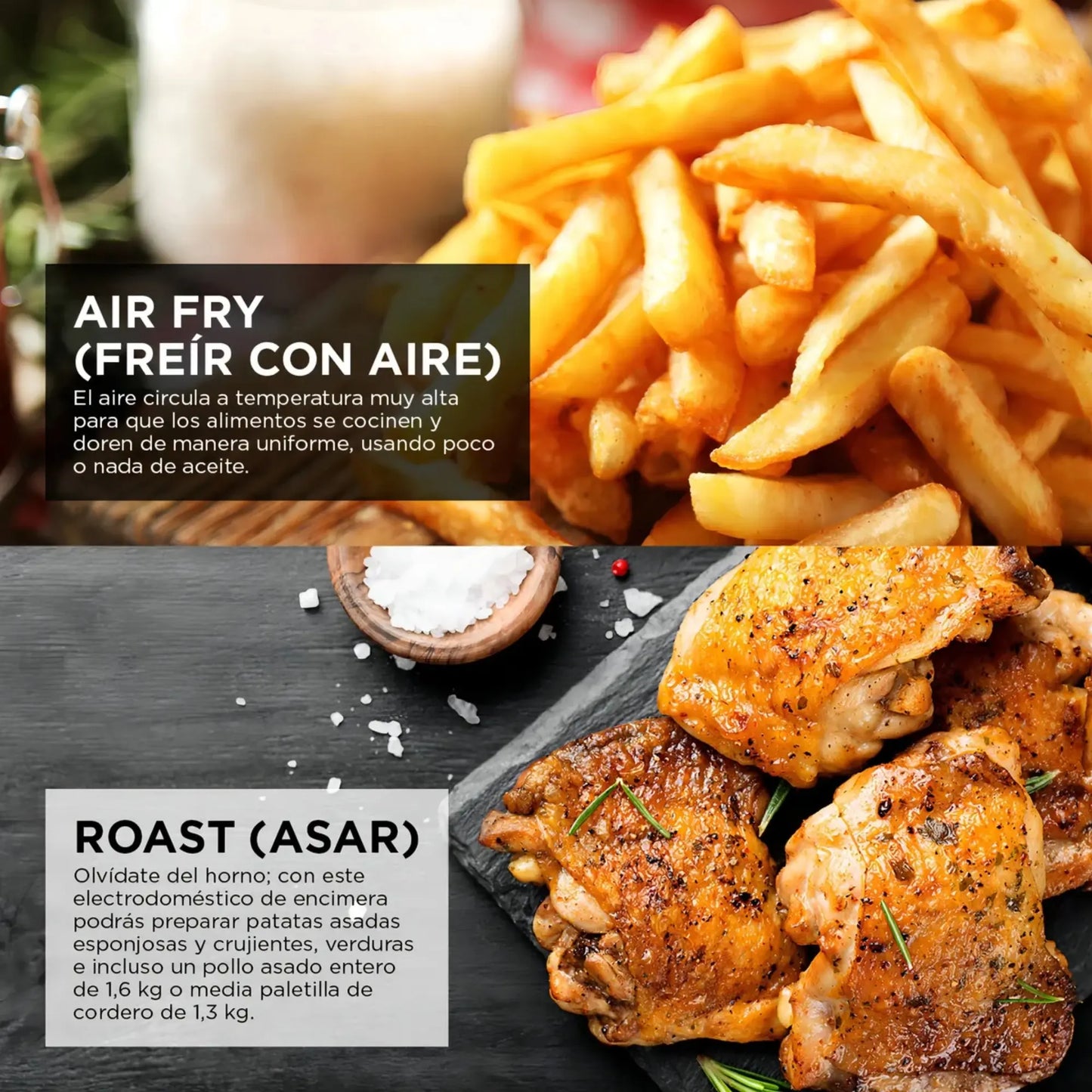 Freidora sin aceite Νіnја 6.2 litros